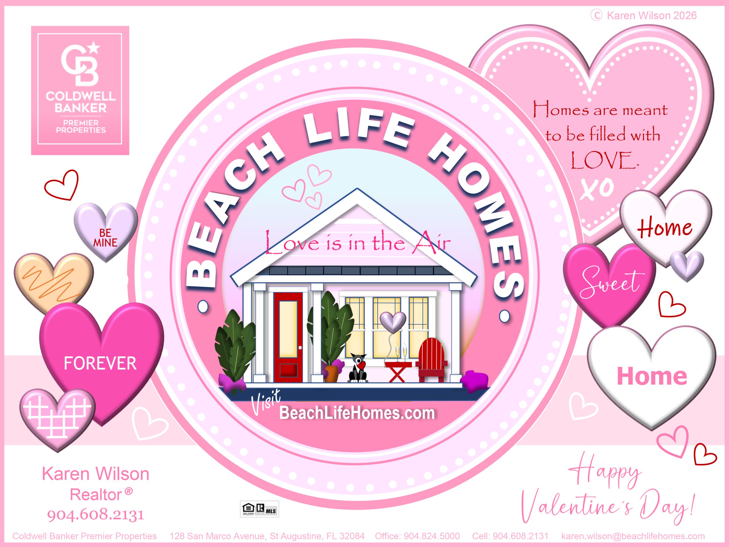 BeachLifeHomes - VALENTINES 2026, new colors - white, white heart