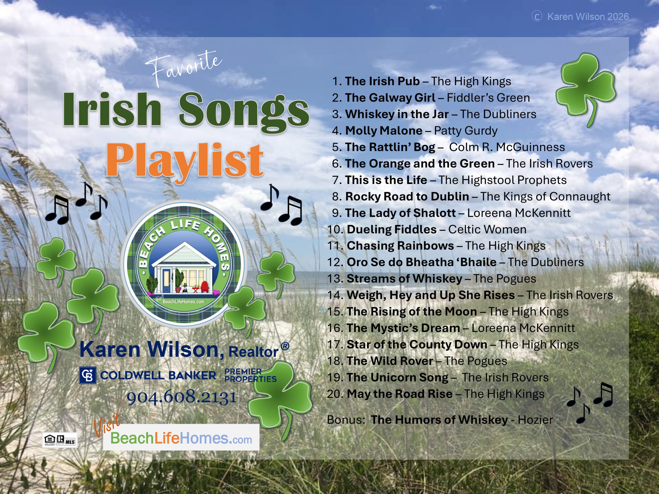 BeachLifeHomes - Irish Songs Playlist 2026