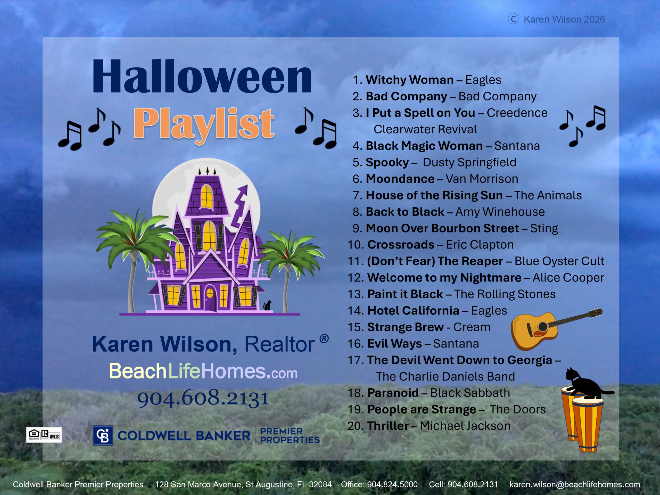 BeachLifeHomes - Halloween Playlist - Oct 2026
